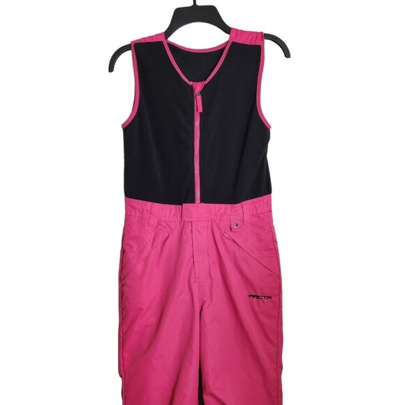 Arctix Kids Insulated Snow Bib Overalls Fuchsia hot pink Size Medium (flaw) - Picture 2 of 14